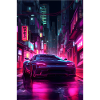Auto Neon Stadt