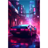 Auto Neon Stadt