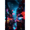 Straße Neon Stadt