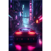 Auto Neon Stadt