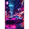 Auto Neon Stadt
