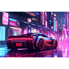 Auto Neon Stadt