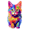 Motley cat