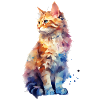 Chat pastel