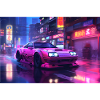 Auto Neon Stadt