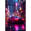 Auto Neon Stadt