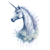 Ein bezauberndes Aquarell-Einhorn