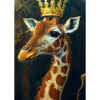 Giraffe mit Krone