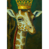 Giraffe mit Krone