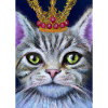 Katze mit Krone
