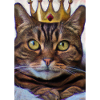 Katze mit Krone