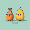 Orange et poire