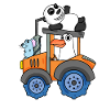 Tracteur Tracteur Animaux mignons