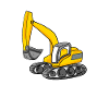 Bagger Baustelle schwere Maschinen Geschenk