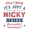 Its a Nicky thing