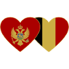 Montenegro Belgium flag
