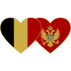Belgium Montenegro flag