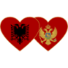 Albania Montenegro flag
