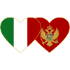 Italy Montanegro flag
