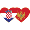Croatia Montenegro Flag