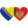 Bosnia Montenegro flag