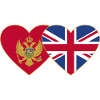 Montenegro England Flag