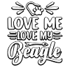 Aime-moi aime mon beagle