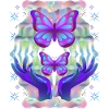 Psychedelic Butterflies Airbrush Graffiti