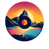 Vinyl verwandelt sich in Berglandschaft