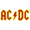 AC/DC Chest Logo In Red And Yellow