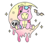 Kawaii Gothique Capybara Pastel Goth