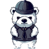 Cool Gangster Polar Bear