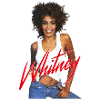 Whitney Houston foto med lyserødt navn