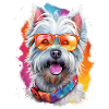T-shirt avec chien Westie