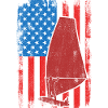 USA Patriotic Windsurfer