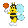 Bee Basketball Player Basketball