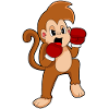 Affe Boxer Boxhandschuhe Boxen