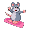 Maus Snowboard Wintersport
