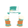 Irish skull with beer