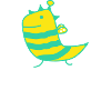 Funny Dino Bee (b)