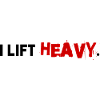 I Lift Heavy (black/red)