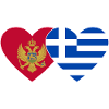 Monténégro Grèce drapeau