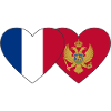 France Montenegro flag