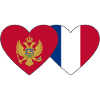 Montenegro France Flag