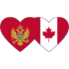 Montenegro Canada flag