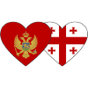 Montenegro Georgia flag