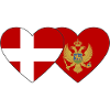 Denmark Montenegro flag