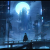 Skygget sindsro: Anime-silhuet af en pige