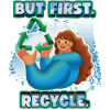 Recycle, recycle, environmental protection slogan