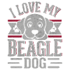 I love my beagle dog